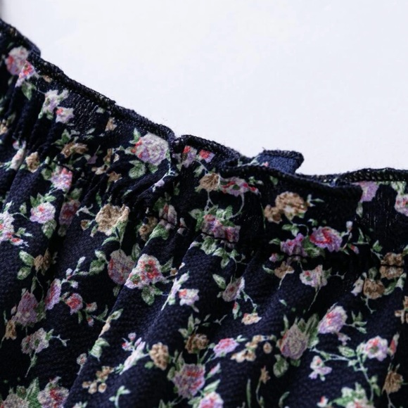 SHEIN Floral Ruffle Blouse - Picture 3 of 4